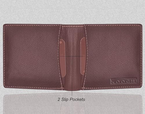Image of Koochi Men PU Leather Wallet, Brown Colour, Pack of 1