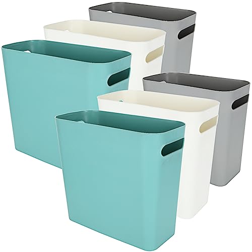 Caneca de basura ovalada de 2.3 galones 6 piezas