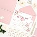 50 Pcs Pink Baby Shower Thank You Cards, 4