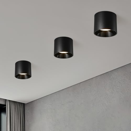 FNOESTY Flush Mount Dimmable Ceiling Light Fixture for Hallway, Entryway,