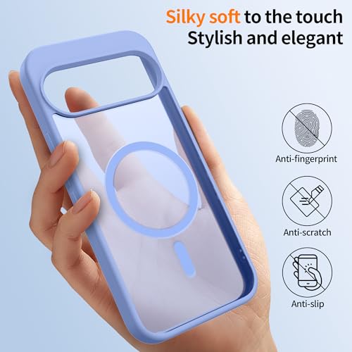 Coque Pixel 10 Pro XL Magsafe violet clair Jshru avec protecteurs d'écran