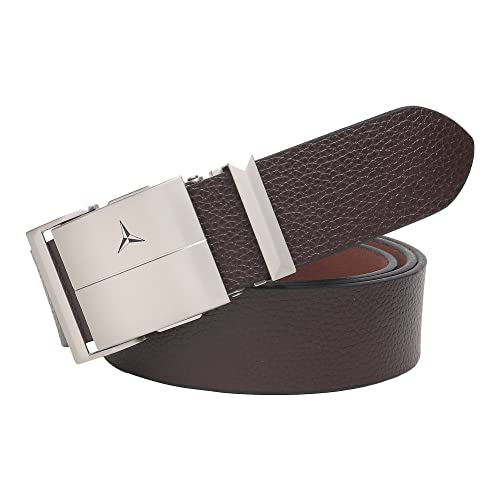 Image of Men's Formal Genuine Leather Auto-lock Adjustable Belt (JAFA-42-BL)