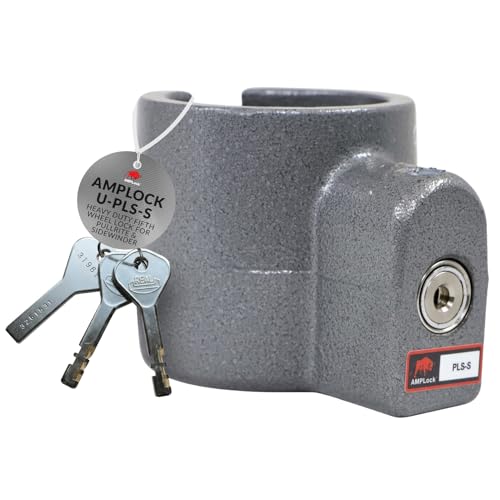 AMPLock - U-PLS-S Heavy Duty King Pin Locks for 5th Wheel - Pullrite/Sidewinder Style for - Anti Theft Trailer Hitch Lock, Patented Keyed Alike Commercial and Travel Trailer Hitch Locks with Keys
