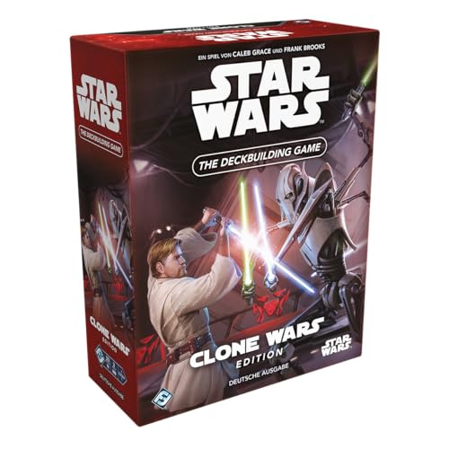 Fantasy Flight Games, Star Wars: The Deckbuilding Game – Clone Wars Edition, Kennerspiel, Kartenspiel, 2 Spieler, Ab 12+ Jahren, 30 Minuten, Deutsch, Mehrfarbig, Bunt