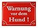 Produktbild Wetterfestes Emaille Schild Warnung vor dem Hund 17x12 cm wetterfest und lichtecht Emailleschild