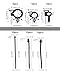 Wiring Harness Clips Assortment Automotive Zipper Clips, Plastic Rivet Grip Zip Ties, Push Pin Clip Auto Body Parts Trim, Snap-Fit Bumper Retainer Fender Liner Door Panel Fastener
