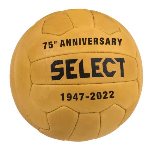 Select 75Th Anniversary Leather Soccer Ball, Size 5, Orange #TOP17