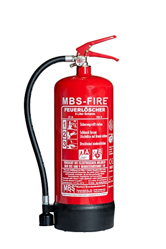 MBS-FIRE Feuerlöscher Schaum 6L Halterung 27A=9LE Sparpaket Schaumlöscher ASR, Artikel Paketmenge: 3