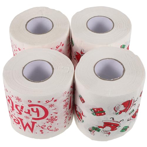Papel higiénico navideño para ambientar el baño de los niños en fiestas