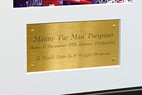 Manny Pacquiao 12X8 A4 Autographed Signed Photo Photograph Picture Frame Boxing Gift Poster Gold #TOP1