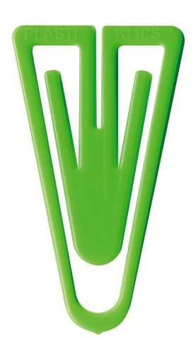 Laurel Büroklammer Plastiklips aus Polystyrol, 25 mm, Beutel, hellgrün