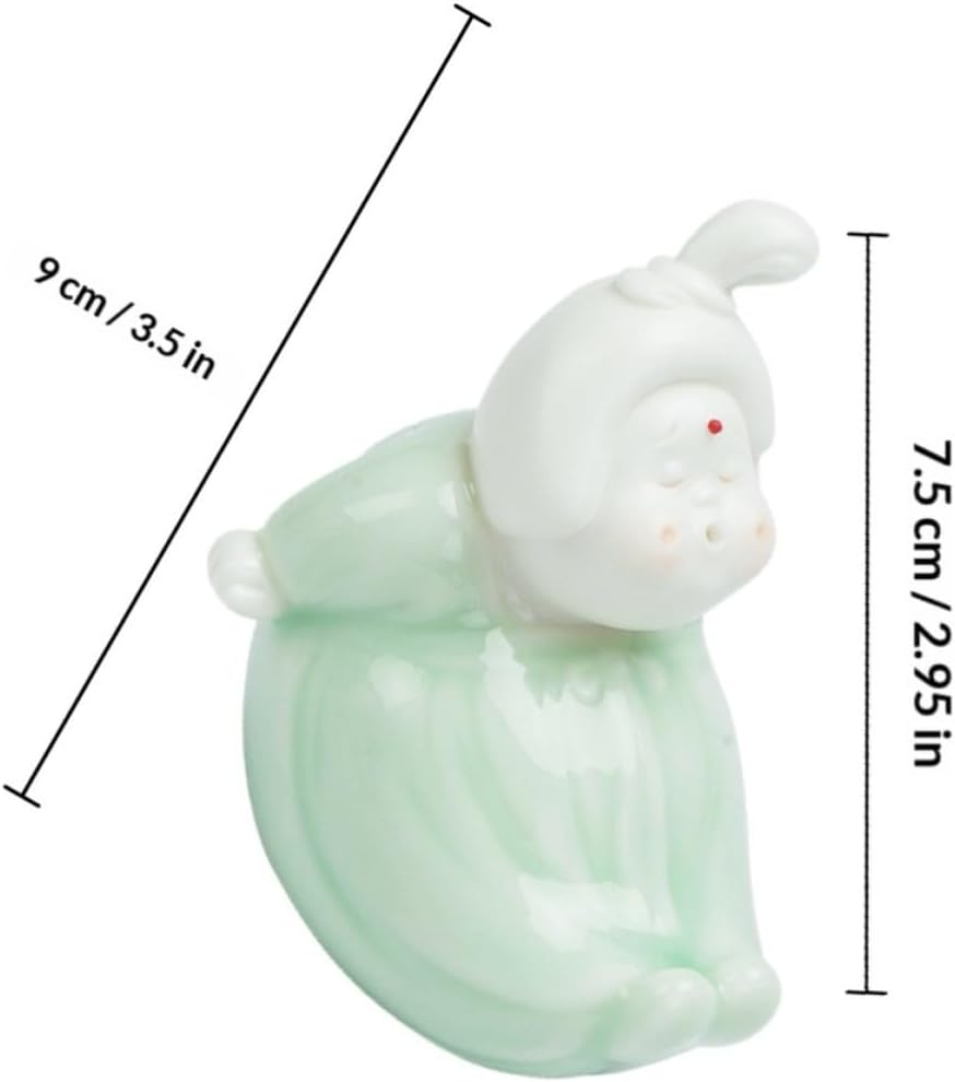 Ceramic Traditional Woman Brush Pen Rest for Calligraphy Learners