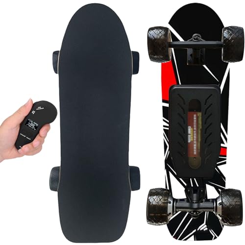WACLMOTAKE Longboard Eléctrico concontrol Remoto | Motor de Cubo Simple/Dual | 40 km/h máximo | Alcance de 8 a 30 km | Skateboard Electrico para Adultos Dual-Drive-33km