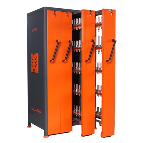 LYREIGN CNC Tool Holder Vertical Drawer Cabinet, Large Capacity CNC Tool Storage Cabinet, CNC Tool Holder Station Suitable for Warehouse Workshop Machining Centers