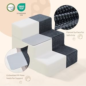 3-Step-Dog-Stairs-135-H-Dog-Stairs-for-Small-Dogs-for-Bed-Couch-and-Sofa-Non-Slip-Bottom-Pet-Stairs-for-Small-Dogs-and-Cats-Indoor-Pet-Steps-Dog-Ramp-for-Bed-Grey - Cucciolini Doodles   3-Step-Dog-Stairs-135-H-Dog-Stairs-for-Small-Dogs-for-Bed-Couch-and-Sofa-Non-Slip-Bottom-Pet-Stairs-for-Small-Dogs-and-Cats-Indoor-Pet-Steps-Dog-Ramp-for-Bed-Grey