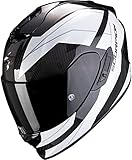Scorpion Herren NC Motorrad Helm, Weiss/Schwarz, M