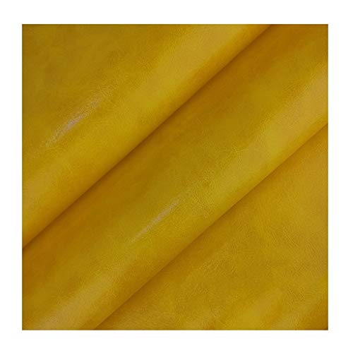 Similicuir au mètre jaune abricot 160cm tissu simili cuir pour loisirs créatifs