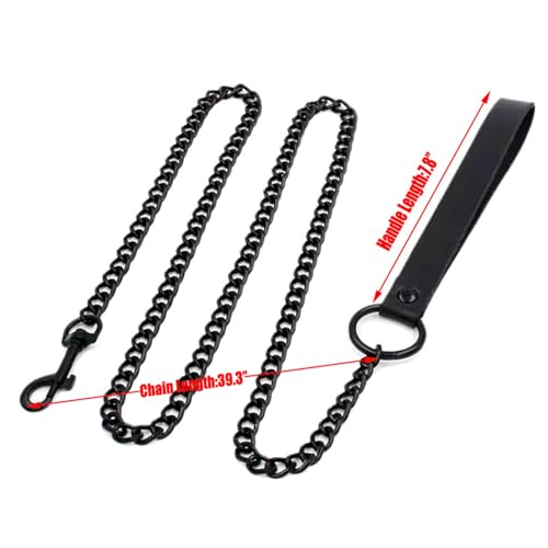 Gothic Black Leather Ring Chain Choker Collar for Women, 2 Pcs Collar Body Chains Belt Punk Emo Accessories Set for Cosplay4