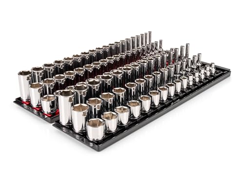 TEKTON 3/8 Inch Drive 6-Point Socket Set, 102-Piece