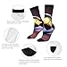 XZDZDX Isolated soccer ball Polyester Mid-Calf Socks 3 Black for Unisex - Skin-Friendly Elastic Fashion Crew Socks