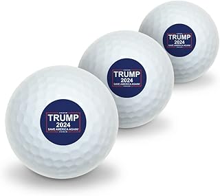 GRAPHICS & MORE Trump 2024 Novelty Golf Balls 3 Pack