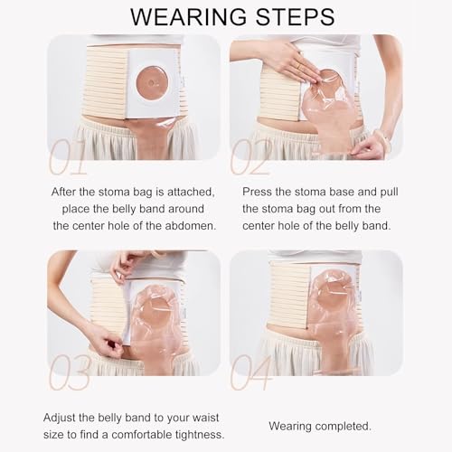 Faja de soporte para ostomía ajustable y transpirable XL miniatura 7