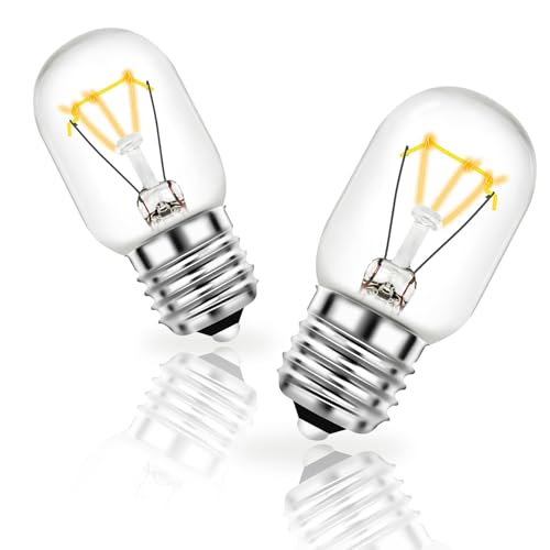 HPUY 8206232A Microwave Light Bulb Under Hood 125V 40W for Whirlpool Microwave Light Bulb E17 Base Tungsten Light 2PCS