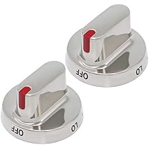 DG64-00472A/B 2Pcs Stove Knobs for Sam-Sung Replaces DG64-00347A/B, DG64-00473A/B, DG68-00101B, DG94-01431A, AP5325363, AP5949480, EAP4241101, PS4241101, PS10058981