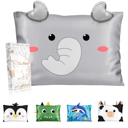 Miss Adola Silk Pillowcases for Kids, Standard Size 20"x26", Elephant