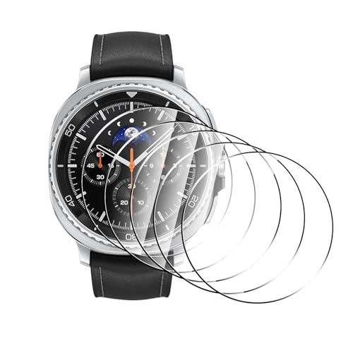 Natbok 5 Stück schutzfolie für Samsung Galaxy Watch 8/Watch 7 Classic 46mm Schutzglas, Anti-Kratzen, Anti-Bläschen Displ...