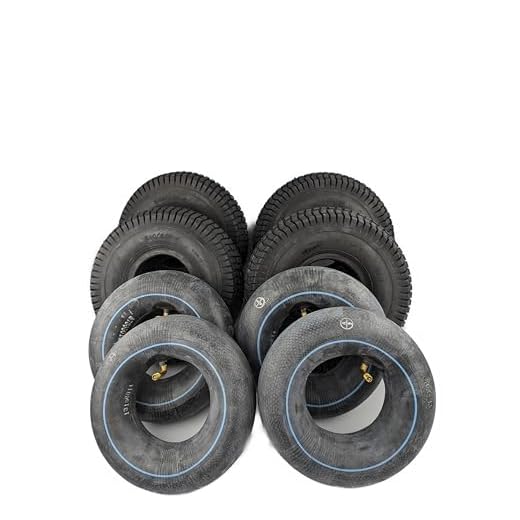 Bdt 4er SET: Decke (Ø 260 mm 4.10/3.50-4 2PR) + Schlauch (3.00-4'' TR87) f. Kettcar, Tretfahrzeuge, Bollerwagen, Babycar