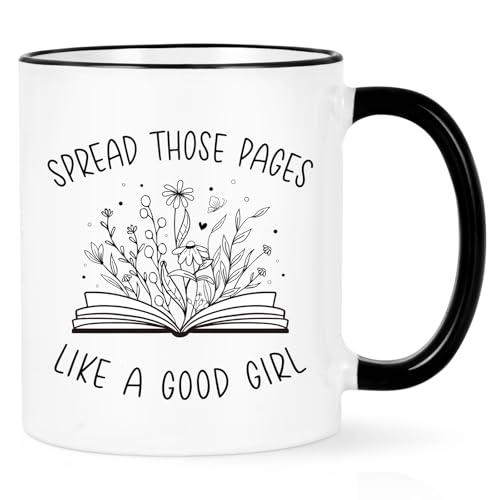 Maustic Gifts for Book Lovers, Good Girl Reader Mug, Funny Gifts for Readers Books Lovers Women,...