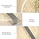 Comely Wandleuchte LED Innen Dimmbar, 12W 1500LM 3 Farbtemperatur 3000k/4500k/6500k Moderne Wandleuchten, LED Wandbeleuchtung für Flur Treppenhaus Wohnzimmer Schlafzimmer, Silber