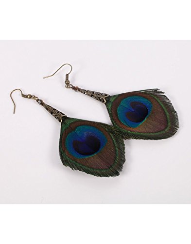 Women's Copper Colour Long Dangle Earrings