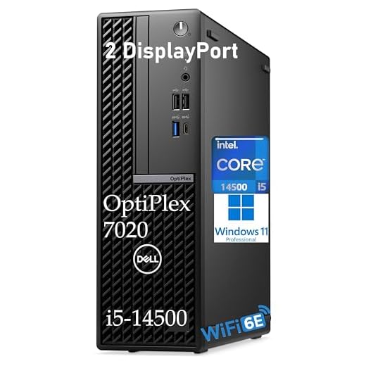 Dell OptiPlex 7020 Desktop Computer SFF, 7000 Small Dekstops PC, 16GB DDR5 RAM, 1TB PCIe SSD, 14th Gen Intel 14-Core i5-14500, WiFi6E, BT, 2 DisplayPort, HDMI, Type-C, Windows 11 Pro