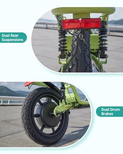 image for Gotrax Flex Electric Scooter with Seat for Adult Commuter, 18.6Miles R