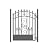 ALEKO Galvanized Steel Pedestrian Security Gate (Style: Venice)