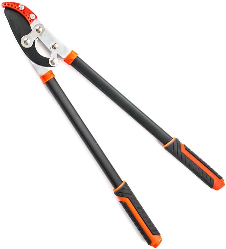 30-Inch Anvil Lopper for Tree Trimming, Heavy Duty, Low-Friction Sharp Steel Blade (65 Mn Steel Blade), Branch Cutter up to 2-Inch Diameter Cut Capacity, Chops Thick Branches with Ease