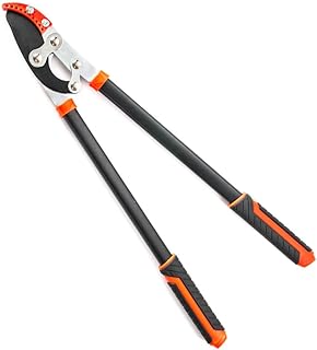 30-Inch Anvil Lopper for Tree Trimming, Heavy Duty, Low-Friction Sharp Steel Blade (65 Mn Steel Blade), Branch Cutter up to 2-Inch Diameter Cut Capacity, Chops Thick Branches with Ease