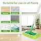 10 Stück für Swiffer Bodentücher Tücher Mikrofaser Set,25,4x11,5cm Wiederverwendbar für Swiffer Sweeper Mop Bodenwischer Nass Trocken Wischmopp Bezug, für die Reinigung von Hartböden, Holzböden