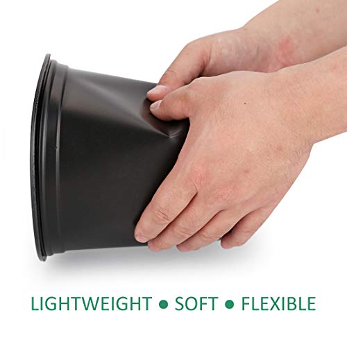 Growneer 24 Packs 1 Gallon Flexible Nursery Pot Flower Pots With 15 Pcs Plant Labels, Plastic Plant Container Perfect For Indoor Outdoor Plants, Seedlings, Vegetables, Succulents And Cuttings #TOP2