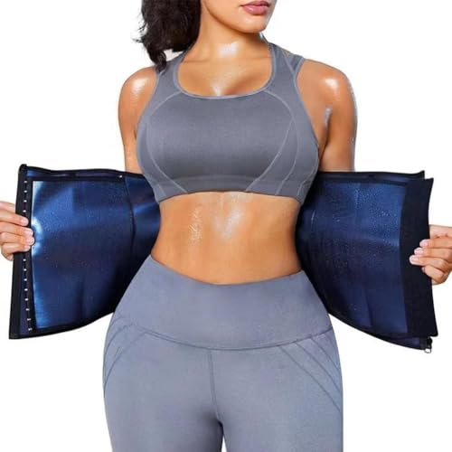 FFWTPY Faja Reductora Mujer Waist Trainer Neopreno con Efecto Sauna Cinturón para Abdomen y Faja Lumbar Fajas Reductoras Adelgazante Quema Grasa y Moldea la Cintura （M）