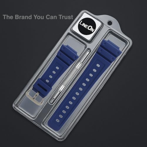 Image of Lineon 16mm Resin Soft Watch Strap Compatible With CASIO GM-2100 GA-2100 GA-2110 GA-B2100 with Tool and Pins