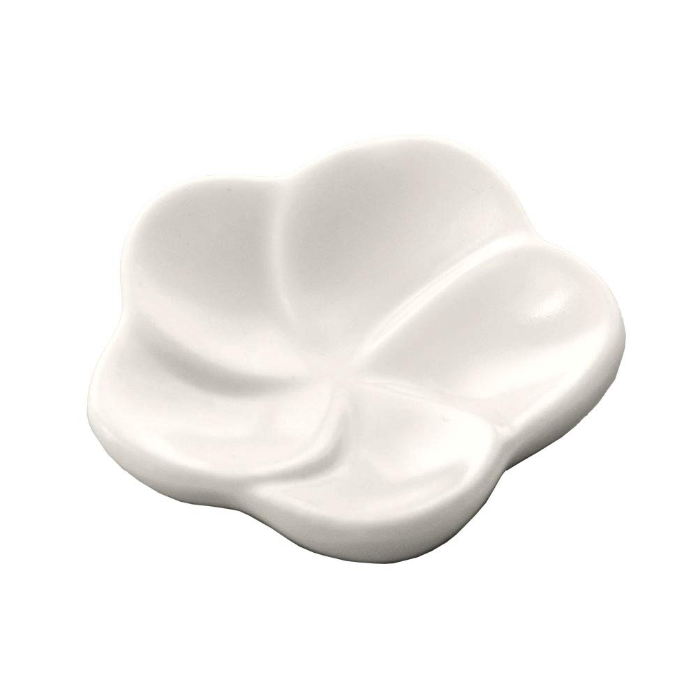 プルメリア　ホワイト　食器　5枚セット Amazon | 箸置き 陶器 [ホワイト] プルメリア 1連 花 薬味皿 食器