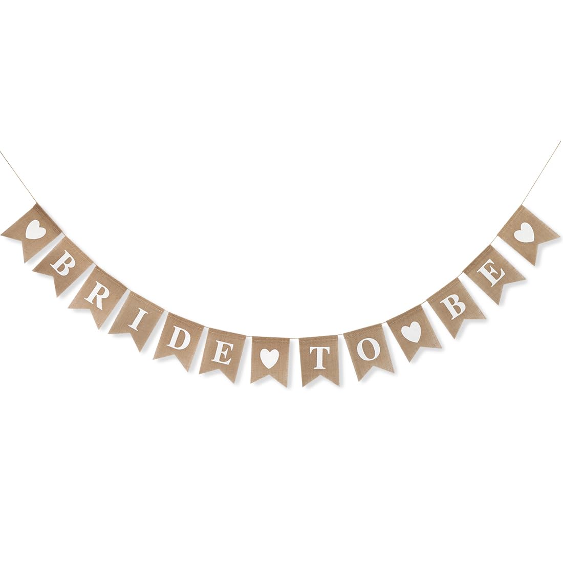 Capaneus Bride to Be Girlande, JGA Deko Frauen, Bride to Be Deko, Jute Boho Girlande JGA Banner, JGA Accessoires Frauen, Wimpelkette Hochzeit für Bachelorette Party Bridal Shower