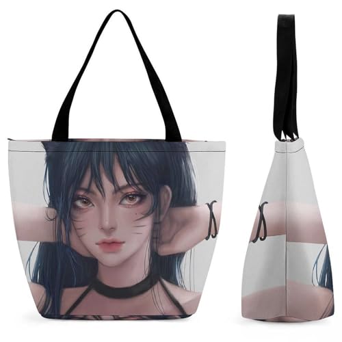 Sac à main pour femme oreilles de chat grand volume à bandoulière pour voyage
