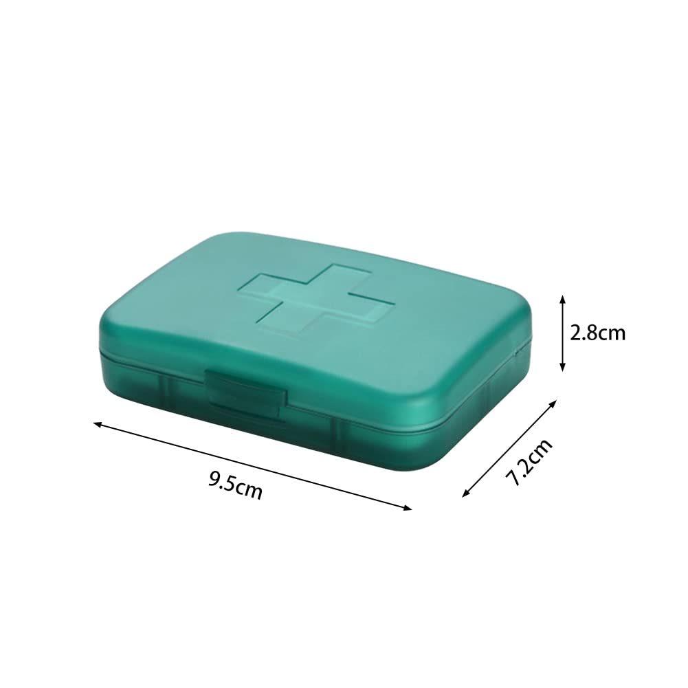 Pilulier de 7 jours, 6 compartiments, facile à ouvrir, distributeur de médicaments, boîte pratique pour vitamines, compléments alimentaires et médicaments (couleur : violet)