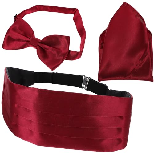 Set Formal Para Hombre: Fajín, Corbata de Moño y Pañuelo