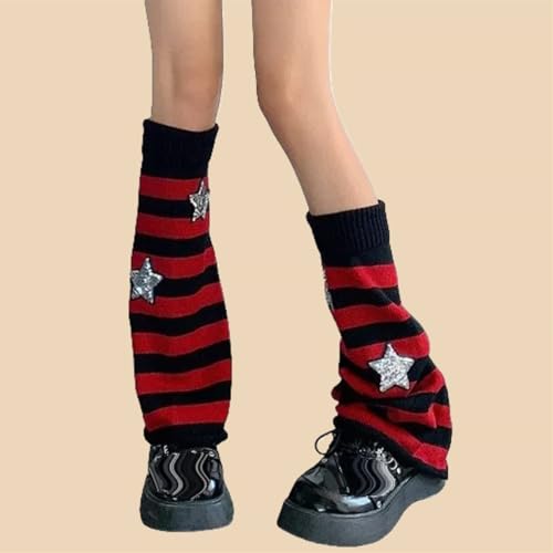 Image of Goth Leg Warmers Women Cute Y2k Harajuku Punk Rave Emo Grunge Winter