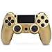 Produktbild Wireless Controller für PS4, Wireless Controller kompatibel für Playstation 4/PS4 Slim/PS4 Pro, Wireless Controller mit doppelter Vibration/6-Achsen-Gyro/Turbo/Touchpad (Golden)